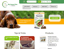 Tablet Screenshot of myhappypets.com